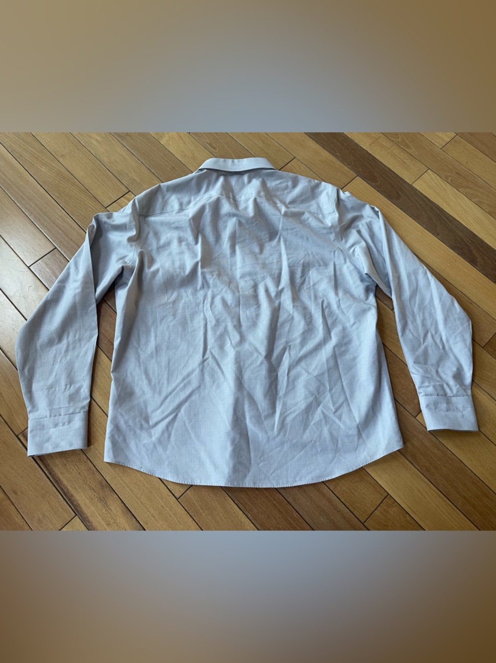 UNTUCKit Rubican WF Wrinkle Free Button Down Shirt Gray XL Regular Fit - Picture 9 of 13